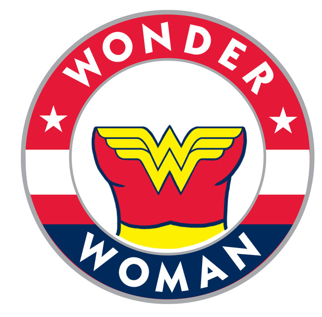 Wizards Wonder Woman logo DIY iron on transfer (heat transfer)